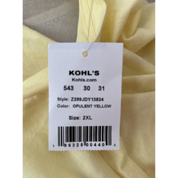 Disney Mickey Mouse Womens Tee Shirt 2XL Yellow Get Lost In Nature Graphic NEW - Picture 4 of 4